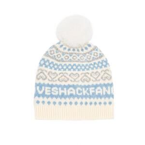 NEW LOVESHACKFANCY women's sanibel wool beanie in winter haze